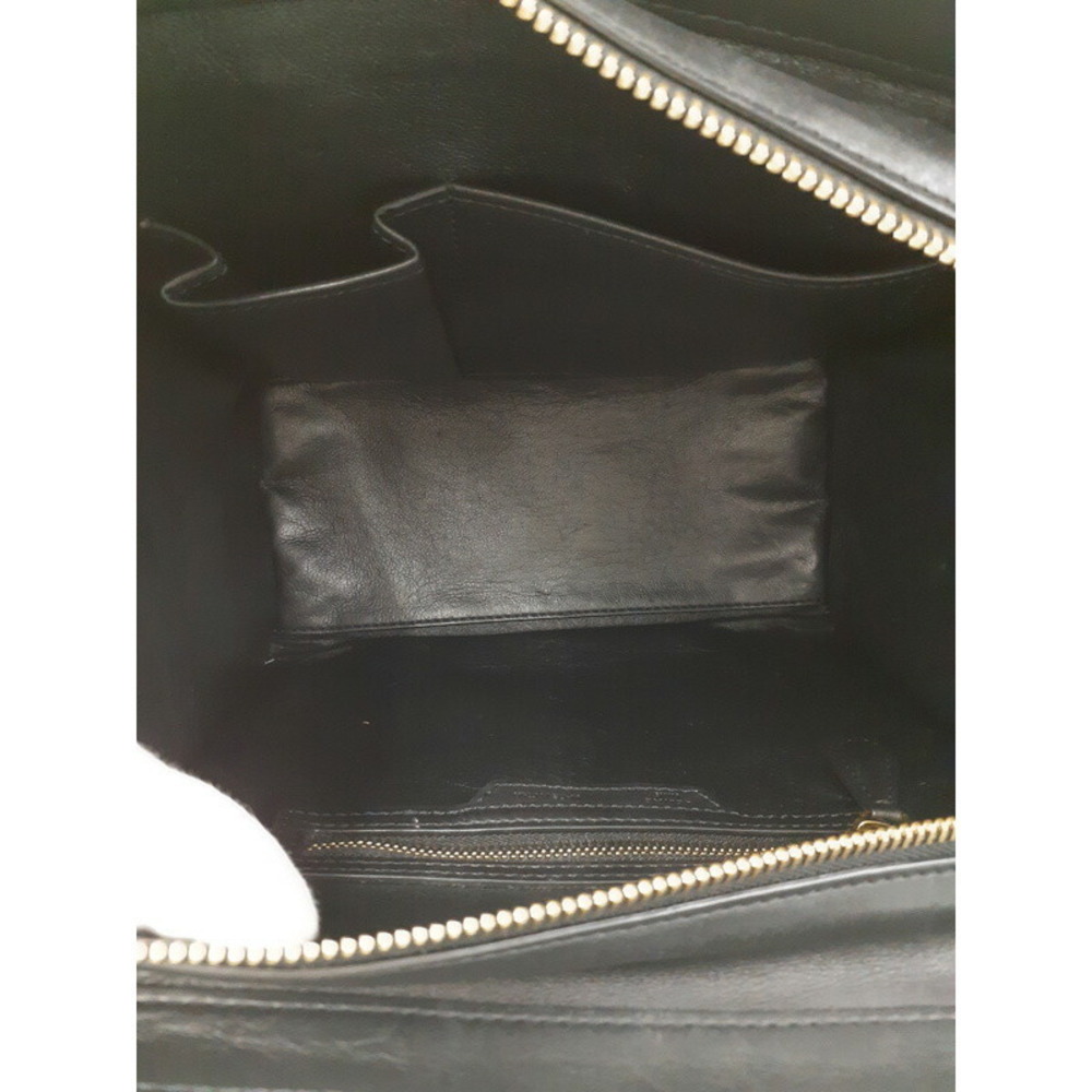 Celine Shopper Tote Calfskin Handbag Shoulder Leather - Picture 3 of 9